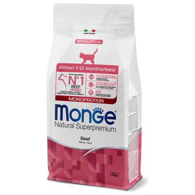 Monge Cat Kitten Monoprotein Beef 1,5 kg