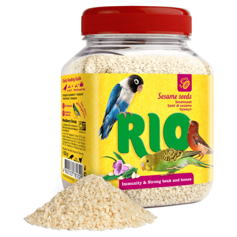 Mealberry RIO Sesame seeds 250 g - papildbarība dekoratīvajiem putniem