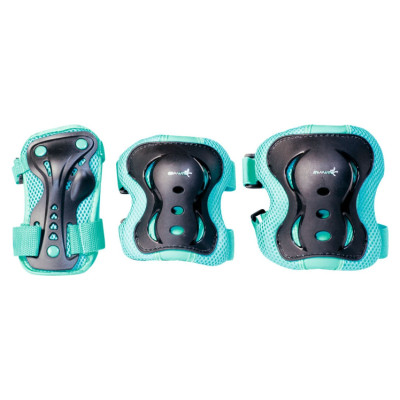 Muuwmi Elkoņu un ceļu aizsargu komplekts, M izmērs, tīrkīzs - AU 557