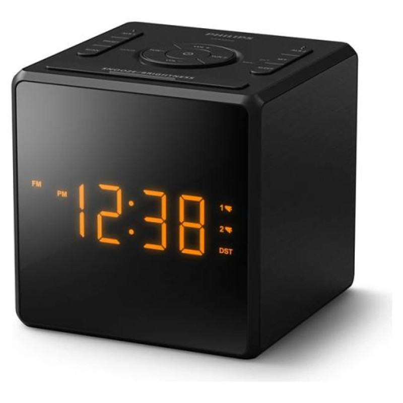 Philips radio pulkstenis ar USB, melns - TAR4500/10