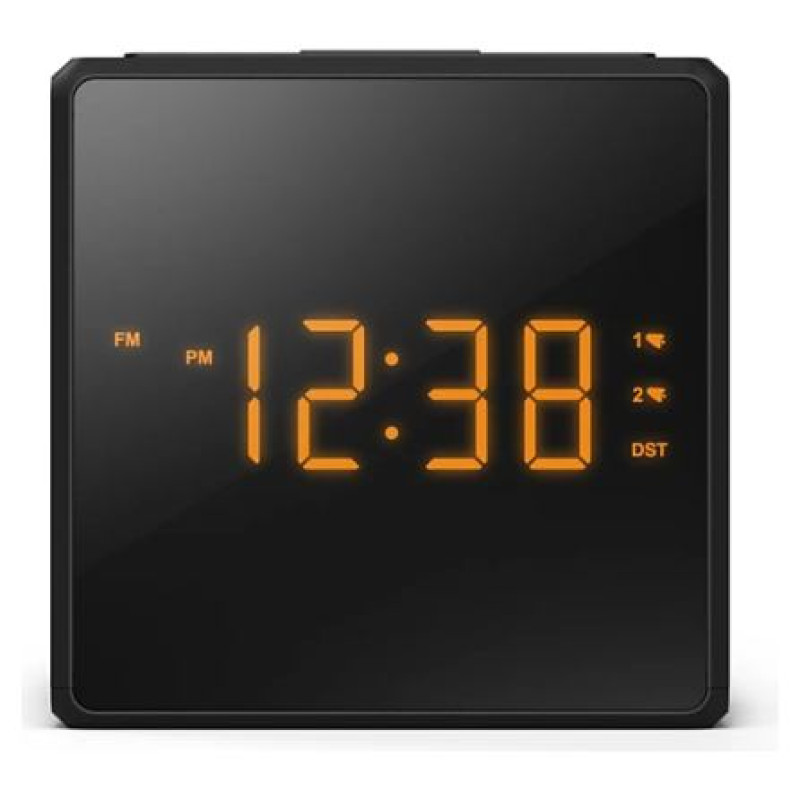 Philips radio pulkstenis ar USB, melns - TAR4500/10