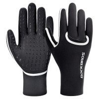 Rockbros full waterproof cycling gloves, size: S/M - black