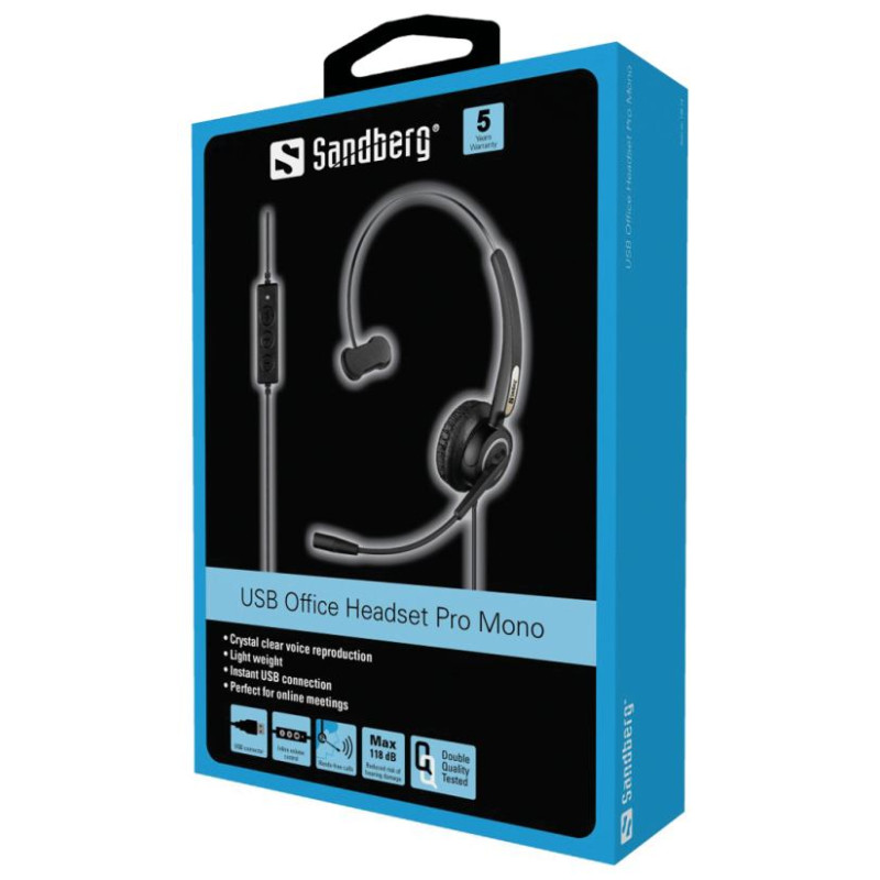 Sandberg 126-14 USB Office Headset Pro Mono