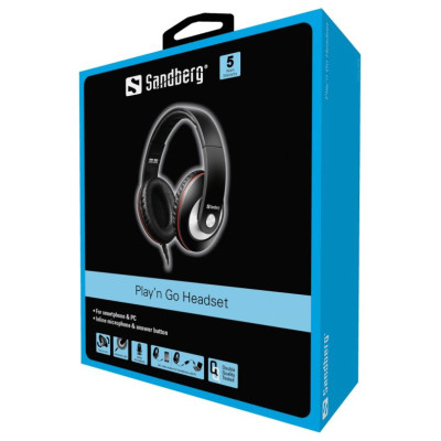 Sandberg 125-86 Playn Go Headset Black