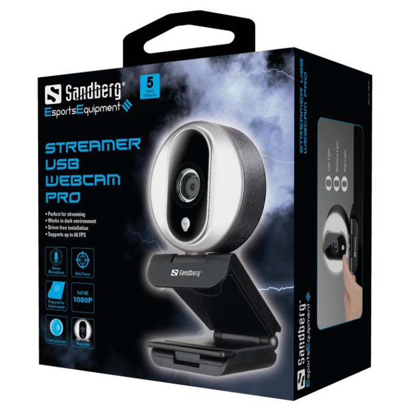 Sandberg 134-12 Streamer USB Webcam Pro