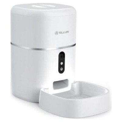 Tellur Smart WiFi Pet Feeder, UltraHD Camera, 4L white