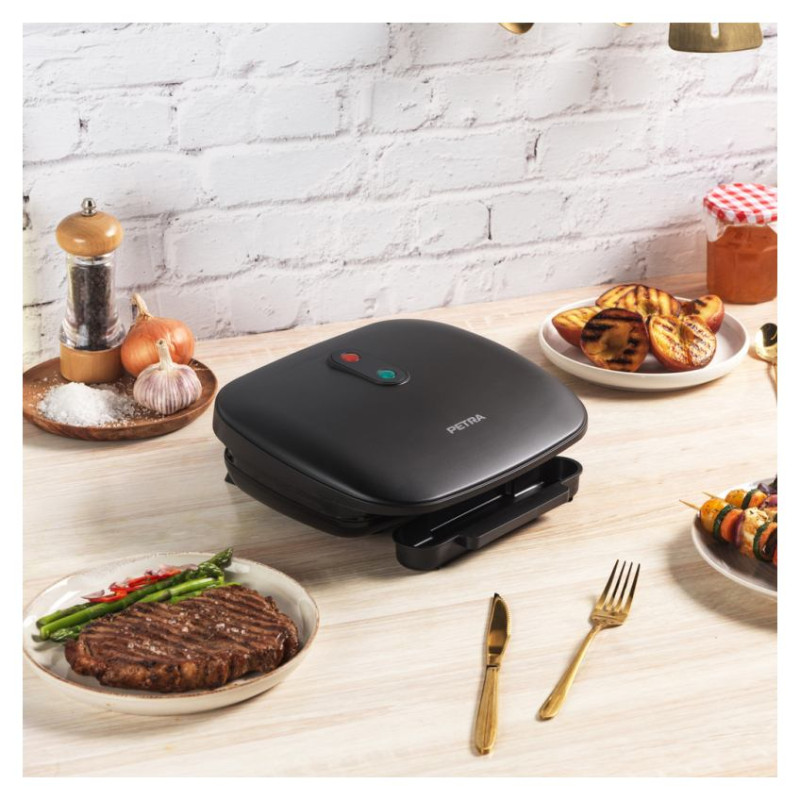 Petra PT4366MBLKVDE Health grill black