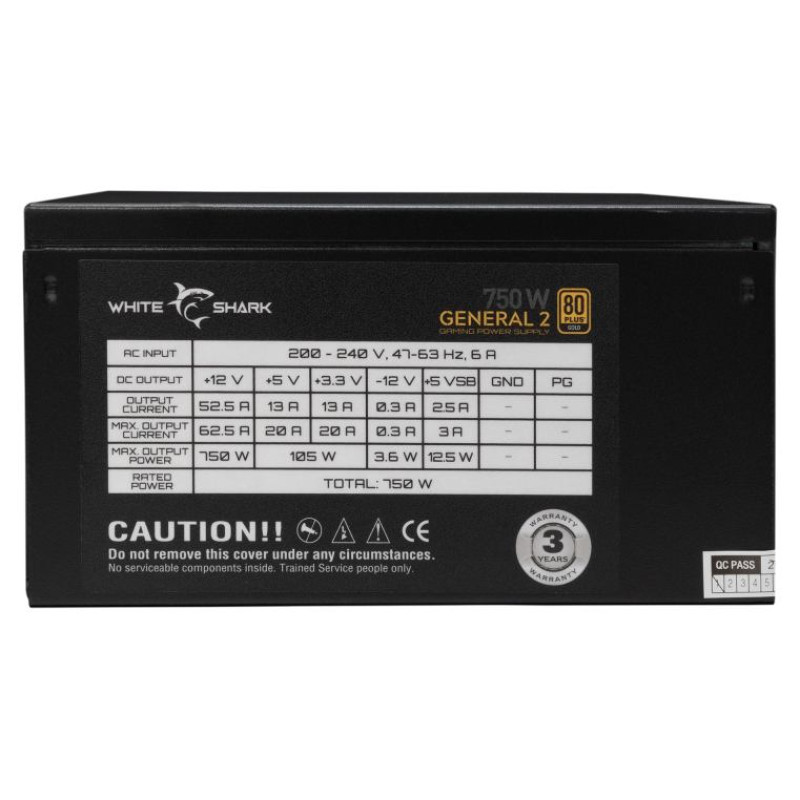 White Shark GPSU-750W General-2 750W 80+ GOLD Full Modular