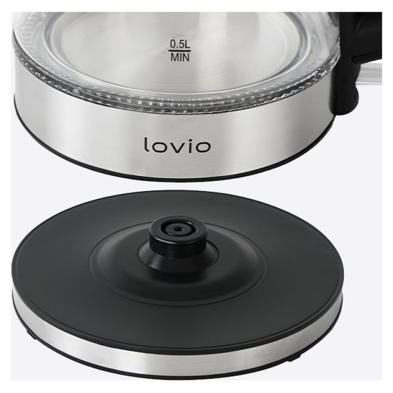 Lovio LVGEK001 Glass Electric Kettle