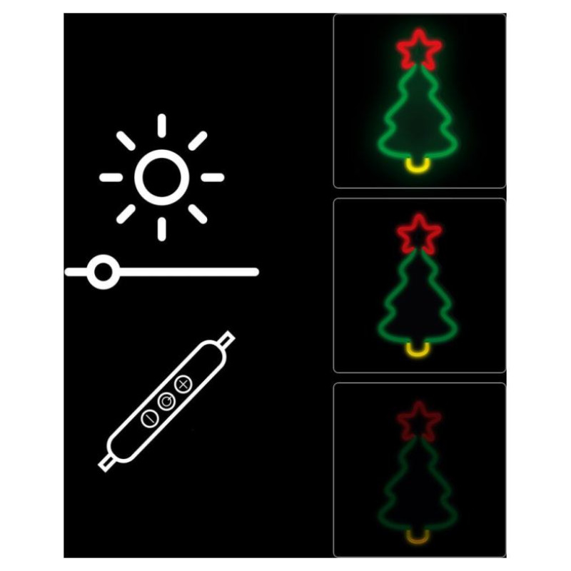 Manta SNL106MT Style Neon Lights CHRISTMAS TREE