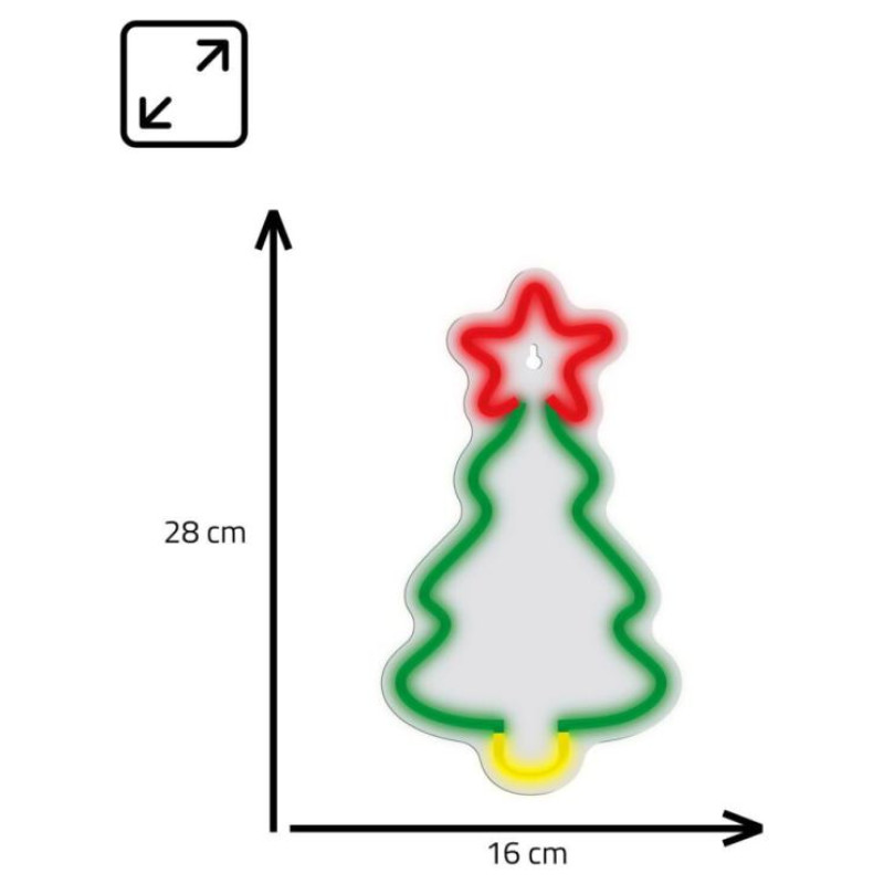 Manta SNL106MT Style Neon Lights CHRISTMAS TREE