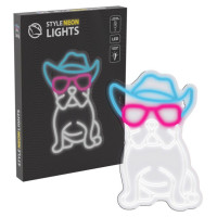 Manta SNL114MT Style Neon Lights BULDOG  WITH GLASSES