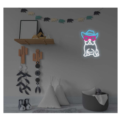 Manta SNL114MT Style Neon Lights BULDOG  WITH GLASSES