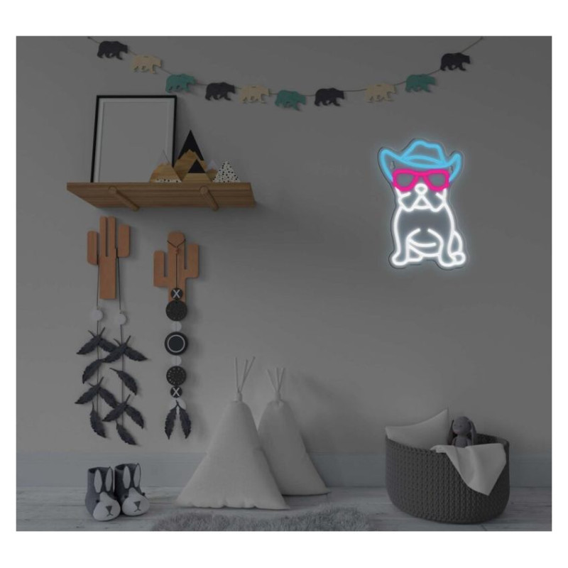 Manta SNL114MT Style Neon Lights BULDOG  WITH GLASSES