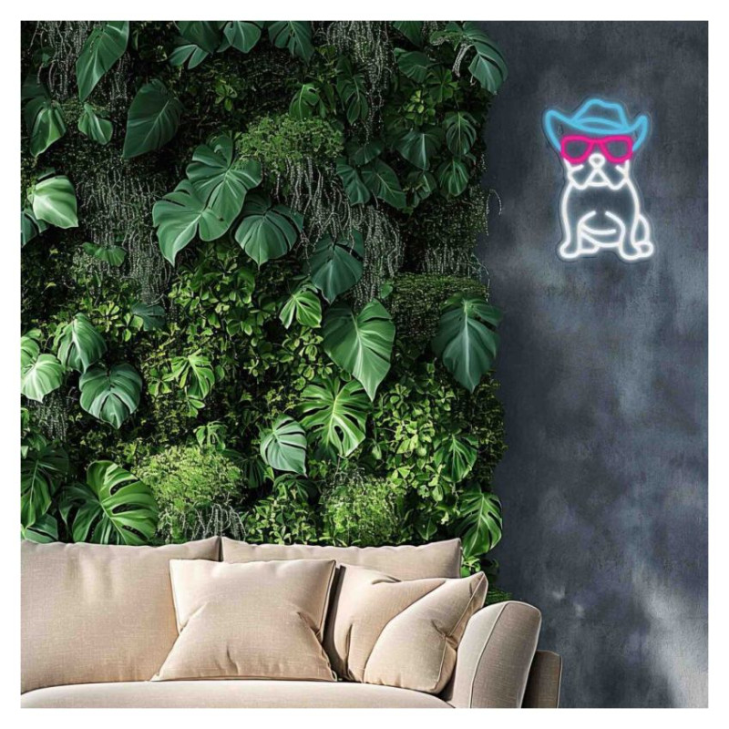 Manta SNL114MT Style Neon Lights BULDOG  WITH GLASSES