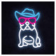 Manta SNL114MT Style Neon Lights BULDOG  WITH GLASSES