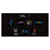 Manta SNL114MT Style Neon Lights BULDOG  WITH GLASSES