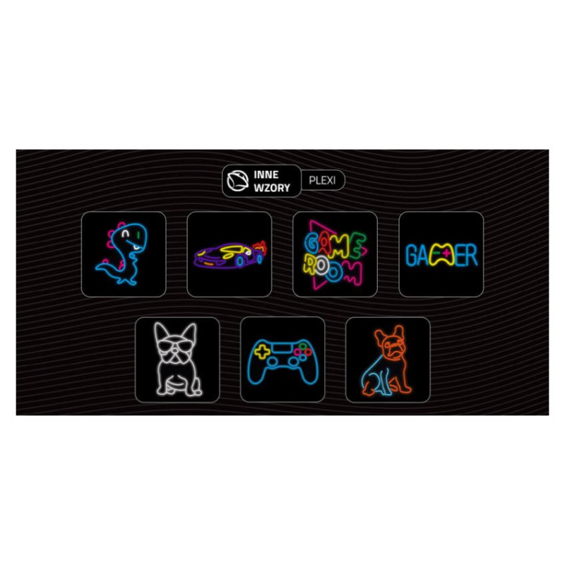 Manta SNL114MT Style Neon Lights BULDOG  WITH GLASSES