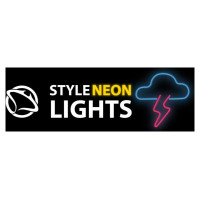 Manta SNL71BL Style Neon Lights CLOUD WITH LIGHTNING Blue-Pink