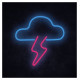 Manta SNL71BL Style Neon Lights CLOUD WITH LIGHTNING Blue-Pink
