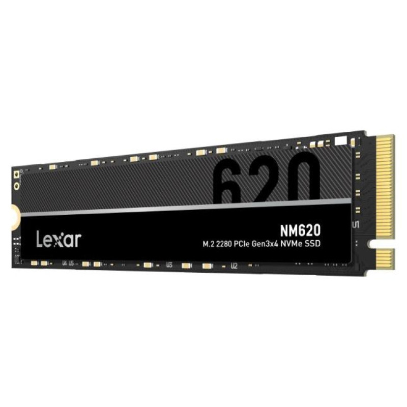 Lexar SSD|LEXAR|NM620|512GB|M.2|PCIE|NVMe|Write speed 2400 MBytes/sec|Read speed 3300 MBytes/sec|MTBF 1500000 hours|LNM620X512G-RNNNG