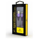 Gembird USB Male - USB Type C Male Premium cotton braided 1m Purple/White