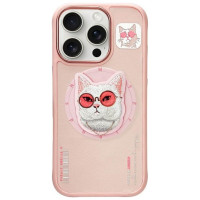 Nimmy Glasses Cool Cat MagSafe Case for iPhone 16 Pro Max - Pink