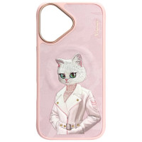 Nimmy Magnetic fashion cute pet MagSafe case for iPhone 16 - pink