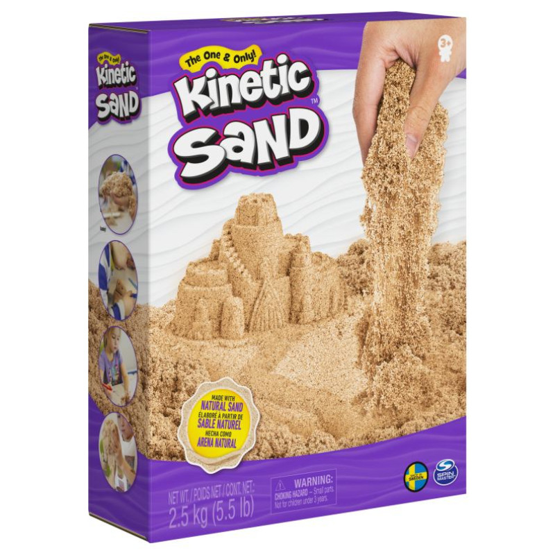 Kinetic Sand Kinētiskās smiltis, brūnas 2,5 kg