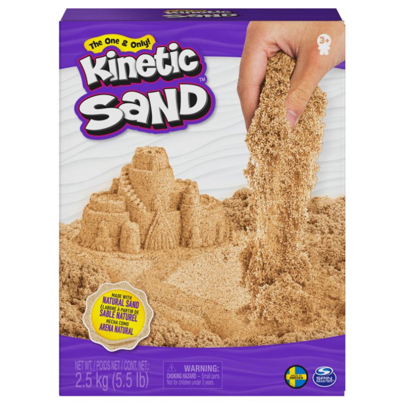Kinetic Sand Kinētiskās smiltis, brūnas 2,5 kg