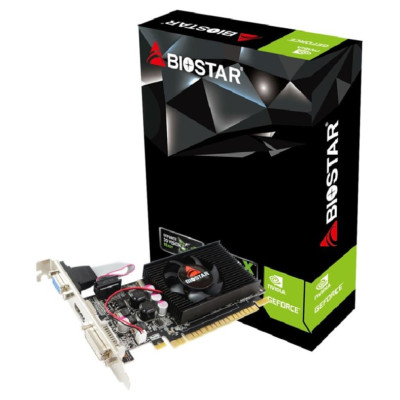 Biostar Graphics Card|BIOSTAR|NVIDIA GeForce 210|1 GB|DDR3|64 bit|PCIE 2.0 16x|Memory 1333 MHz|GPU 589 MHz|Single Slot Fansink|1x15pin D-sub|1xDVI-D|1xHDMI|VN2103NHG6