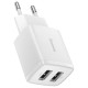 Baseus Compact charger 2x USB 10.5W white (CCXJ010202)