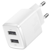 Baseus Compact charger 2x USB 10.5W white (CCXJ010202)