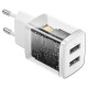 Baseus Compact charger 2x USB 10.5W white (CCXJ010202)