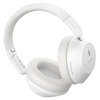 Baseus Bass 30 Max Wireless On-Ear Bluetooth 5.3 Headphones - White