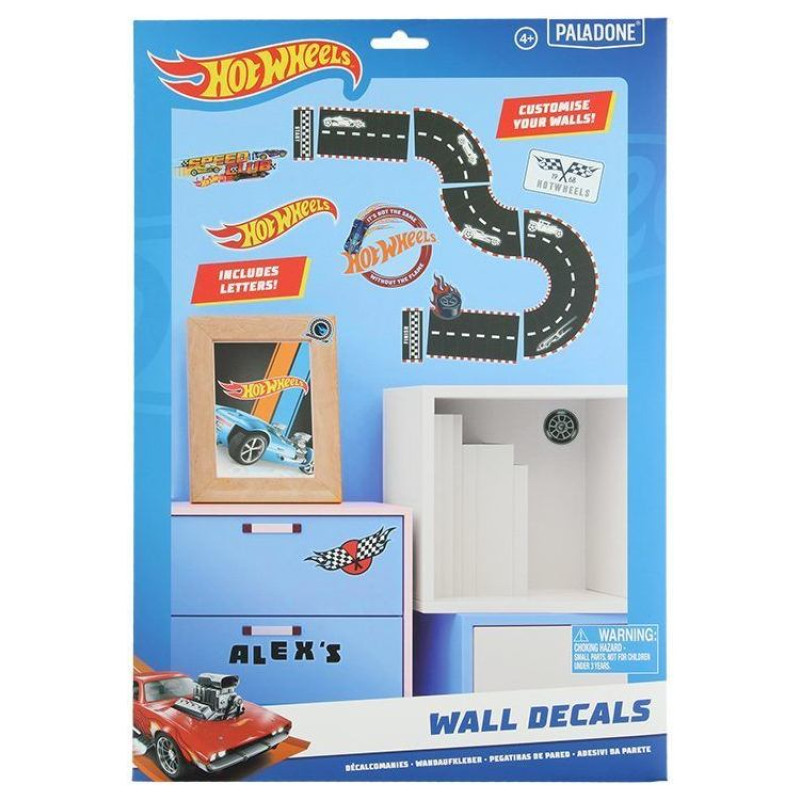Paladone Hot Wheels Personalisation Wall Decals