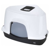 Europet Bernina Slēgtā kaķu stūra tualete Jumbo 56x70x46 cm melna