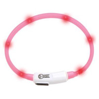 Flamingo LED kakla siksna kaķiem VISIO roza 35cm