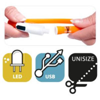 Flamingo LED kakla siksna kaķiem VISIO roza 35cm
