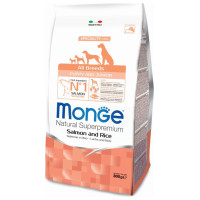 Monge Dog All Breeds Puppy and Junior Monoprotein Salmon with Rice 0,8 kg