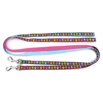 Record Neilona pavada ar ķepam M 120x1,9cm, gai&scaron;i zila