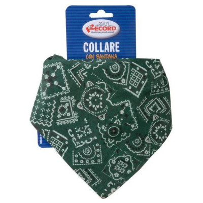 Record Kakla siksna regulējama ar bandanu 1,6 x 30-45cm, zaļa