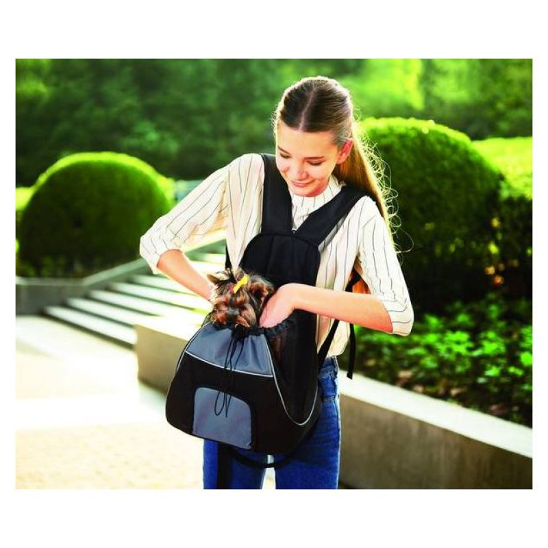 Record Transportē&scaron;anas mugursoma BACKPACK/FRONT CARRIER GREY 29x23x38cm 0,026L