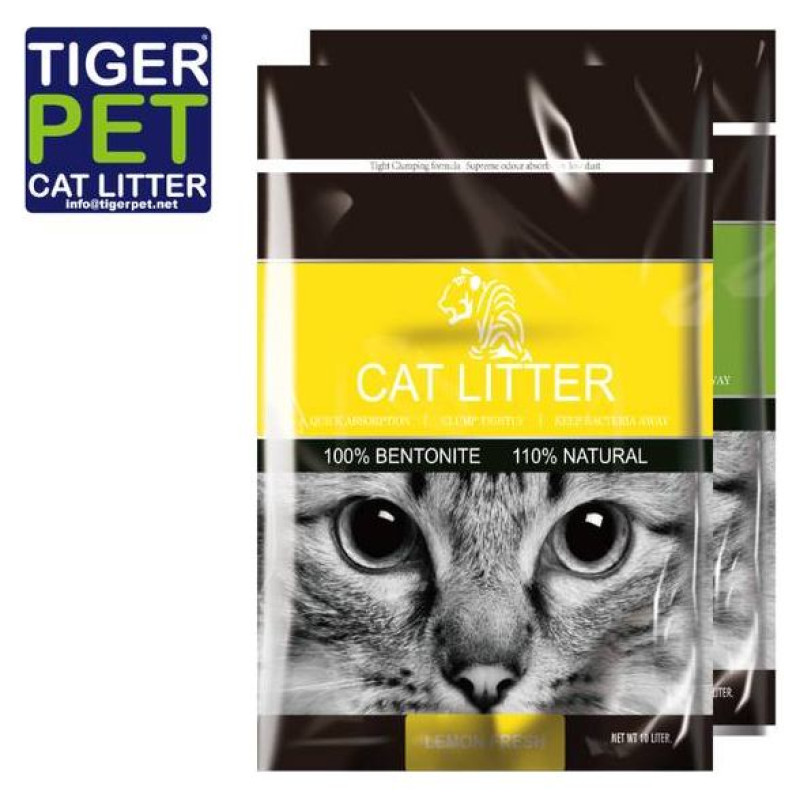 Tiger Pet Lemon Scent 5 l - cementējo&scaron;i pakai&scaron;i kaķu tualetei