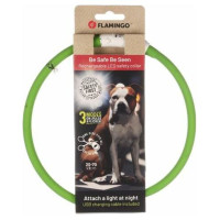 Flamingo LED kakla siksna VISIO GREEN 70 cm