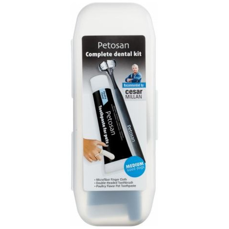 Petosan Complete Dental Kit L - zobu tīrī&scaron;anas komplekts suņiem no 16 kg