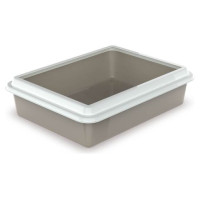 Georplast Atvērtā kaķu tualete ar apmali 43,5x34x11 cm, dažādas krāsas
