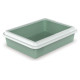 Georplast Atvērtā kaķu tualete ar apmali 43,5x34x11 cm, dažādas krāsas