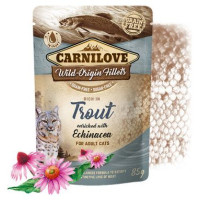 Carnilove Cat Pouch Trout Echinacea 85g mitrā barība kaķiem
