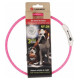 Flamingo LED kakla siksna atstarojoša VISIO PINK 33-63,5cm 8mm